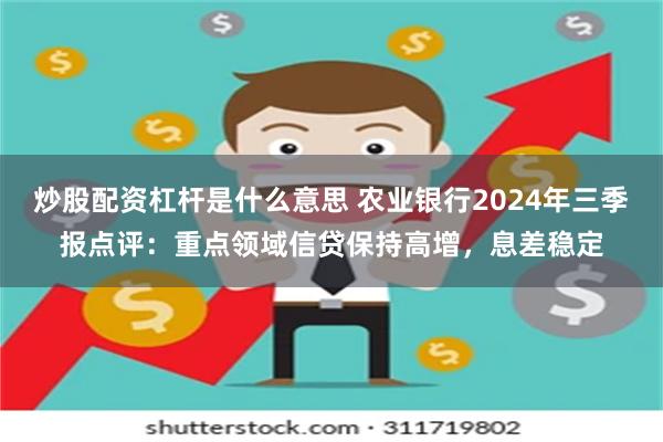 炒股配资杠杆是什么意思 农业银行2024年三季报点评：重点领域信贷保持高增，息差稳定